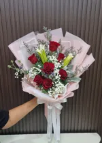 ช่อดอกไม้สดสีแดง-RF1001 - Image 2