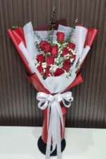 ช่อดอกกุหลาบแดง-RR1026 - Image 3