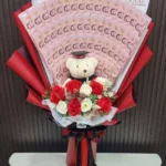 ช่อเรียงแบงค์ร้อยรับปริญญา