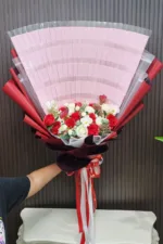 ช่อดอกไม้ปะดิษฐ์ใส่แบงค์แบงเอง