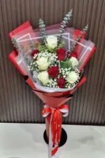 ช่อดอกกุหลาบคละสี