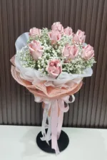 ช่อแบงค์พับดอกกุหลาบ