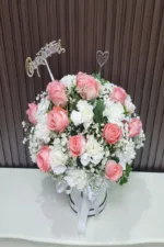 แจกันดอกไม้สดสีชมพู-VF1026 - Image 3