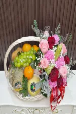 กระเช้าผลไม้ดอกไม้สด-FB1002 - Image 2