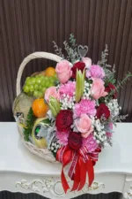 กระเช้าผลไม้ดอกไม้สด-FB1001 - Image 3