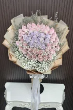 ช่อแบงค์ม้วนทำดอก