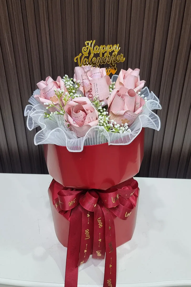 ช่อแบงค์ร้อยพับตั้งได้ ช่อแบงค์พับตั้งได้