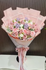 ช่อแบงค์พับดอกไม้ประดิษฐ์