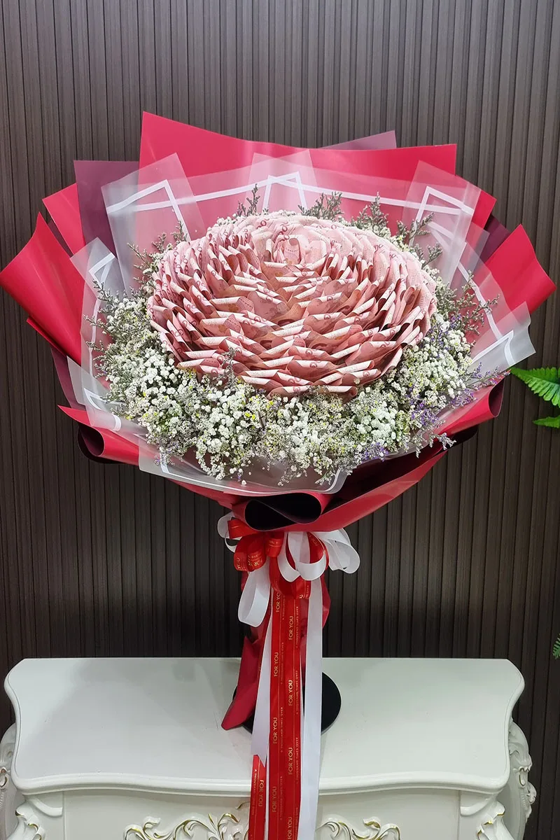 ช่อแบงค์ร้อยพับดอกใหญ่