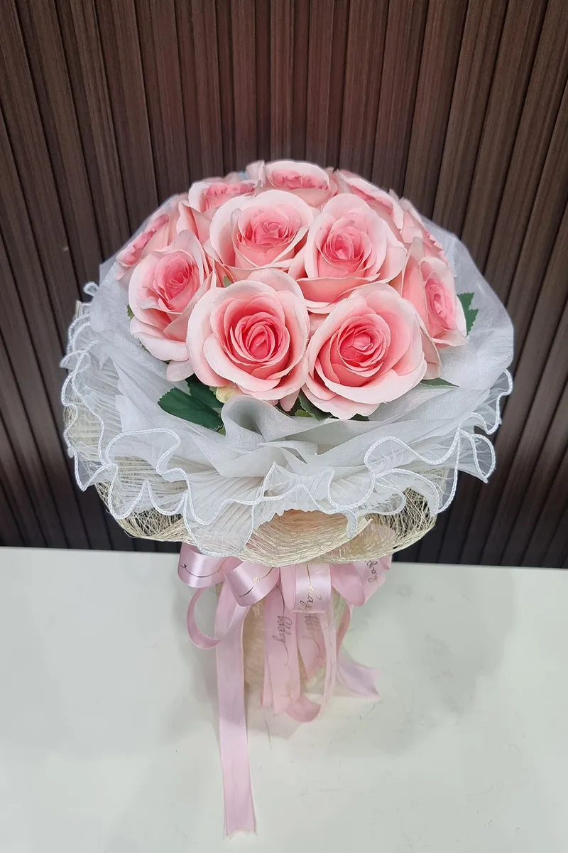 ช่อดอกกุหลาบดอกไม้ประดิษฐ์ ช่อดอกไม้ประดิษฐ์