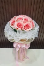 ช่อดอกไม้ประดิษฐ์ดอกกุหลาบ