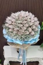 ช่อแบงค์พันม้วนทำดอก80ใบ