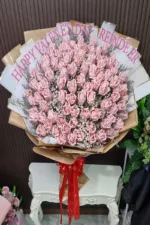 ช่อแบงค์พับดอกกุหลาบช่อเงินรับปริญญา