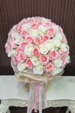 ช่อดอกไม้ประดิษฐ์สีชมพู-AC1002 - Image 2