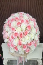 ช่อดอกไม้ประดิษฐ์ดอกกุหลาบ