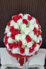 ช่อดอกไม้ประดิษฐ์สีแดง-AC1001 - Image 3