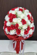 ช่อดอกไม้ประดิษฐ์ดอกกุหลาบ