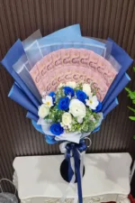 ช่อเรียงแบงค์ดอกไม้ประดิษฐ์