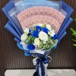 ช่อเรียงแบงค์ดอกไม้ประดิษฐ์