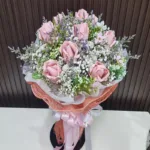 ช่อแบงค์ร้อยพับดอกกุหลาบ