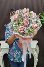 ช่อแบงค์พับดอกกุหลาบ-MA1040 - Image 2