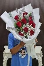 ช่อดอกกุหลาบแดง-RR1025 - Image 2