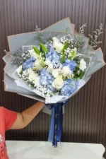 ช่อดอกไม้สดสีฟ้า-BF1002 - Image 3