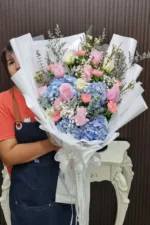 ช่อดอกไม้สดสีฟ้า-BF1005 - Image 4