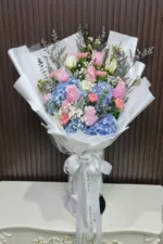 ช่อดอกไม้สดสีฟ้า-BF1005 - Image 3