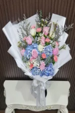 ช่อดอกไม้สดสีฟ้า-BF1005 - Image 2