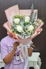 ช่อดอกกุหลาบขาว-LR1004 - Image 3