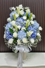 แจกันดอกไม้สดสีฟ้า-VF1032 - Image 4