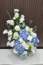 แจกันดอกไม้สดสีฟ้า-VF1031 - Image 2