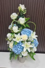 แจกันดอกไม้ประดิษฐ์สีฟ้า-AV1014 - Image 3