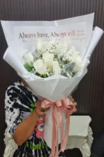 ช่อดอกกุหลาบขาว-WR1017 - Image 2