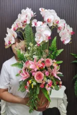 แจกันดอกกล้วยไม้ประดิษฐ์-AD1002 - Image 2