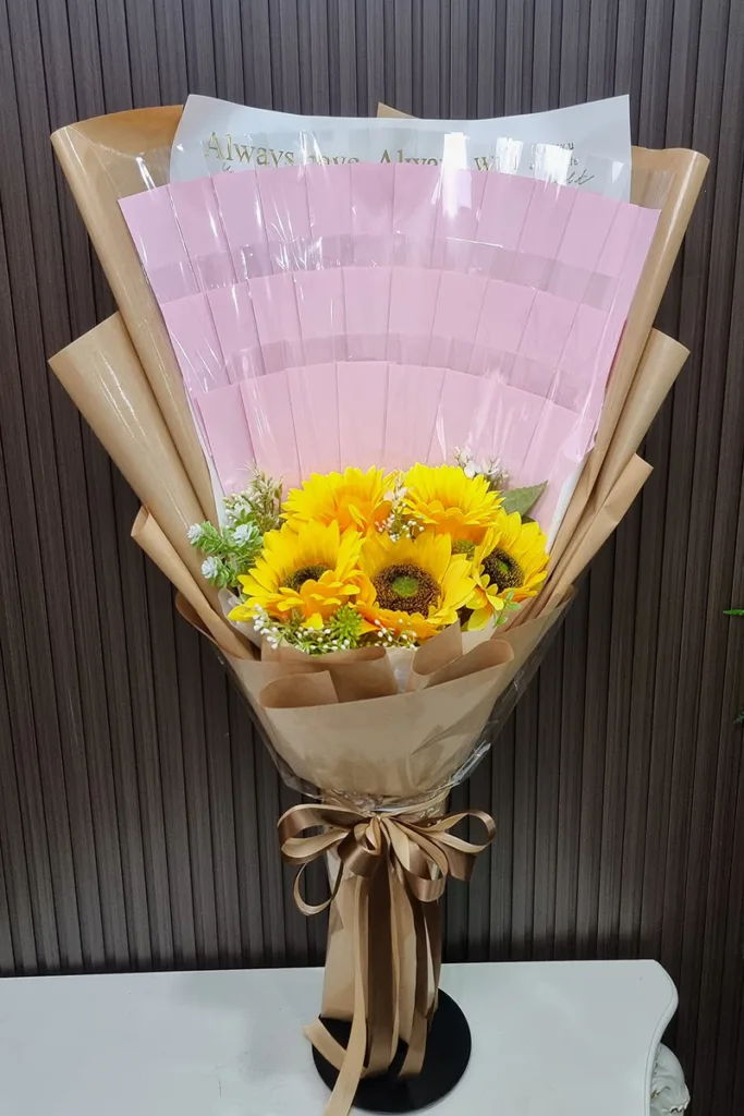 ช่อดอกไม้ประดิษฐ์ใส่แบงค์เอง