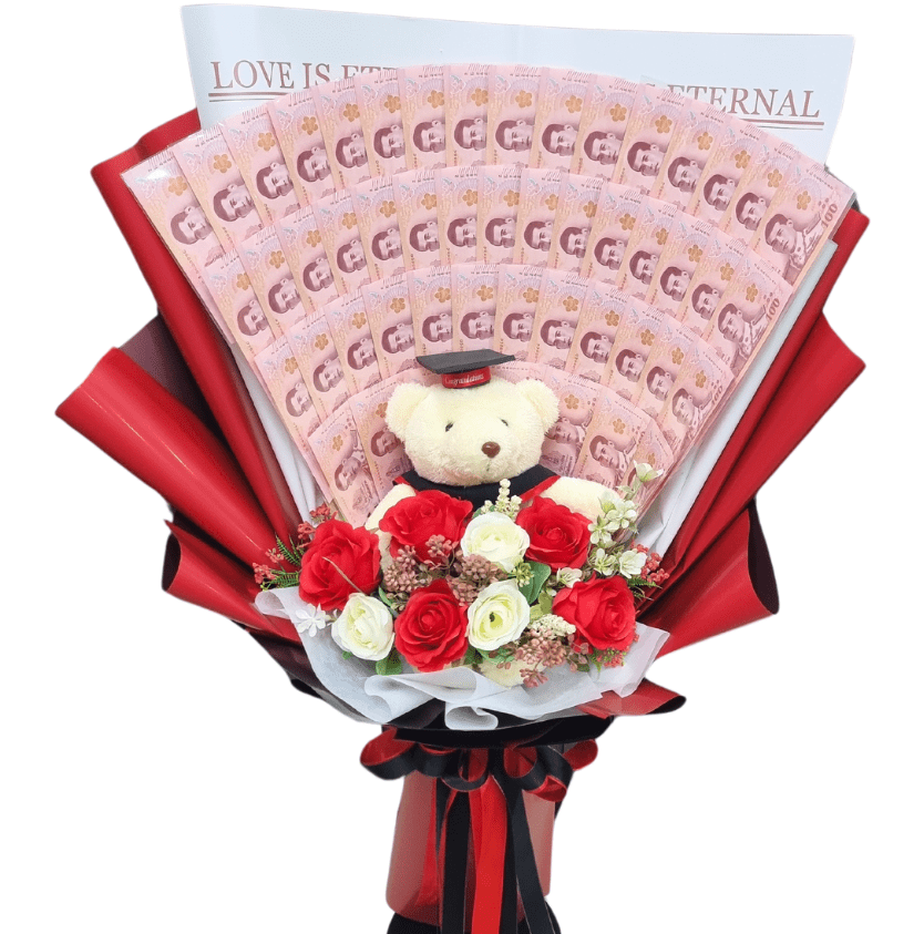 ช่อดอกไม้รับปริญญา