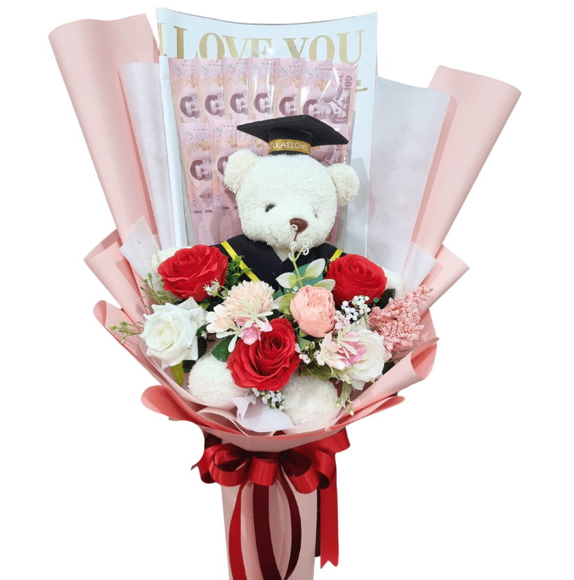 ช่อดอกไม้ปัจฉิม รับปริญญา