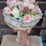 ช่อแบงค์ร้อยพับดอกกุหลาบ