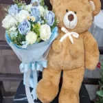 ช่อแบงค์พับกับตุ๊กตา