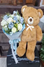 ชุดช่อแบงค์กับตุ๊กตาหมี