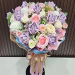 ช่อแบงค์พับดอกกุหลาบ