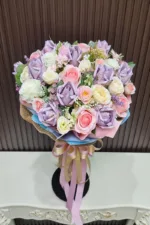 ช่อแบงค์พับดอกกุหลาบ