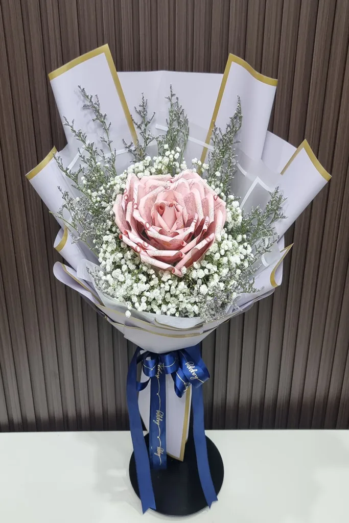 ช่อแบงค์ร้อยพับดอก