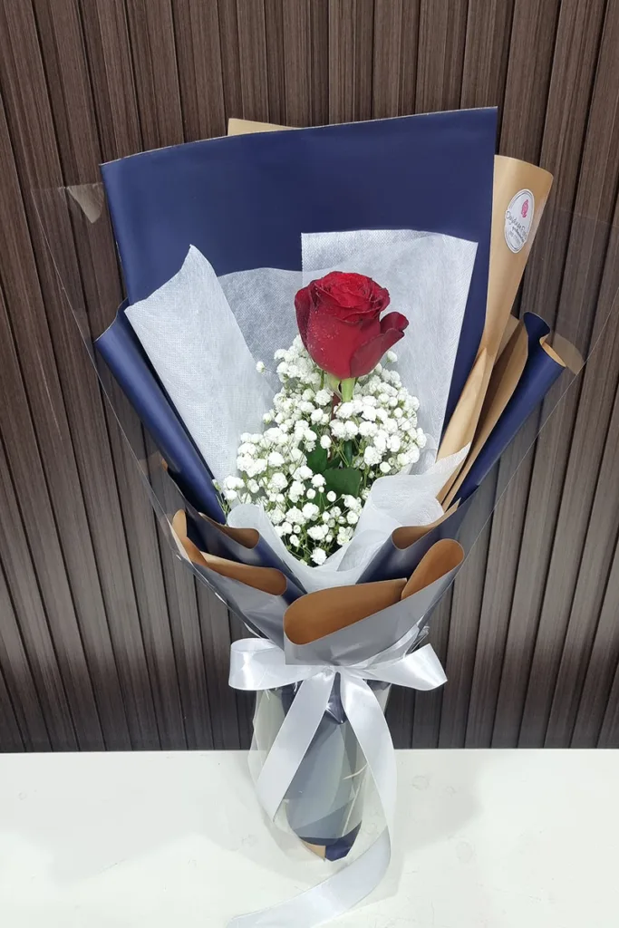 ช่อดอกกุหลาบแดง