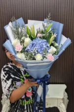 ช่อดอกไม้สดสีฟ้า-FB1015 - Image 3