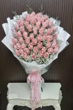 ช่อแบงค์พับดอกกุหลาบ