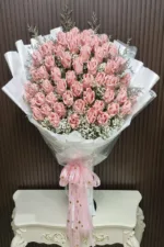 ช่อแบงค์พับดอกกุหลาบ