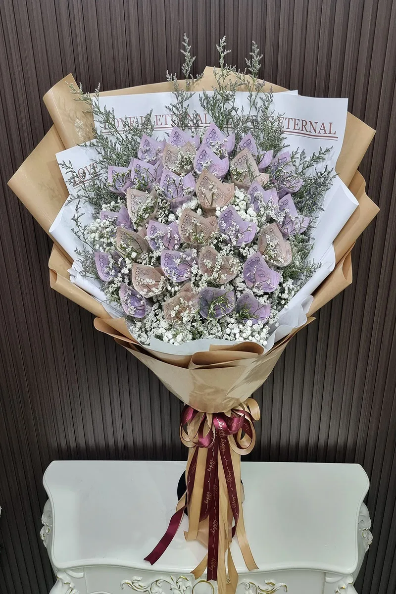 ช่อแบงค์ม้วนดอก